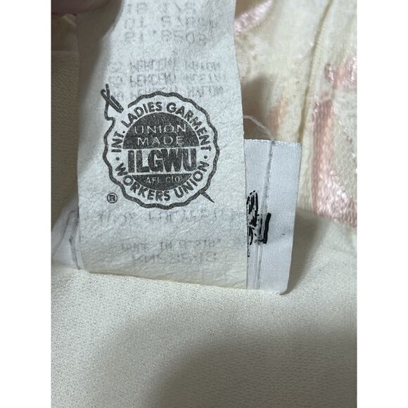 Vintage 80s Edwardian Style Lady Jennifer Dress Drop Waist Lace Crochet Pleated - Picture 8 of 8